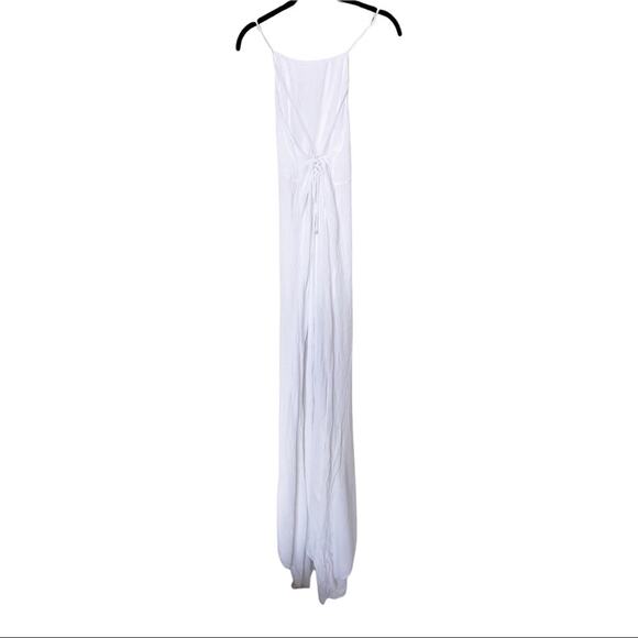 Girl & the Sun Luna Tie Back Maxi Dress White Size XS - Picture 12 of 12
